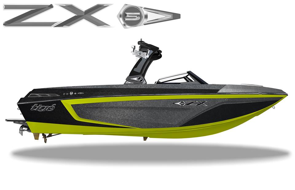Вартинты окраски корпуса катера нового флагмана Tige Boats Tige ZX5